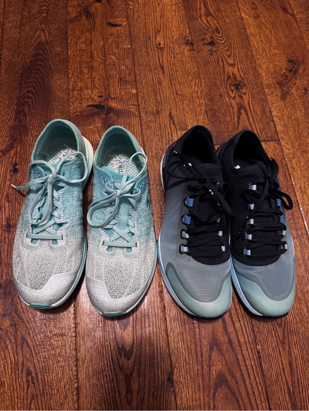 2 Pairs Under Armour Women's Mint and Teal Athletic Shoes - Dual Pair